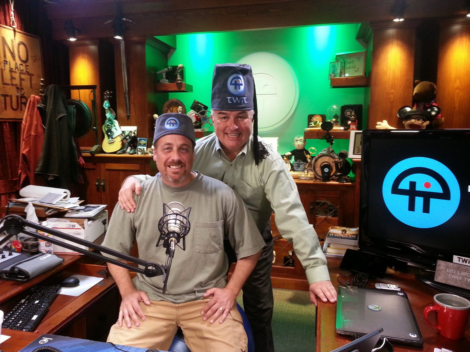 With Leo Laporte on the set of This Week in Tech